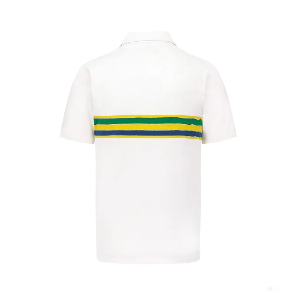 Ayrton Senna  Mens Stripe Polo 2022