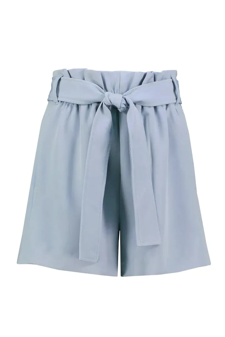 Bishop   Young Blue Tie Front Shorts