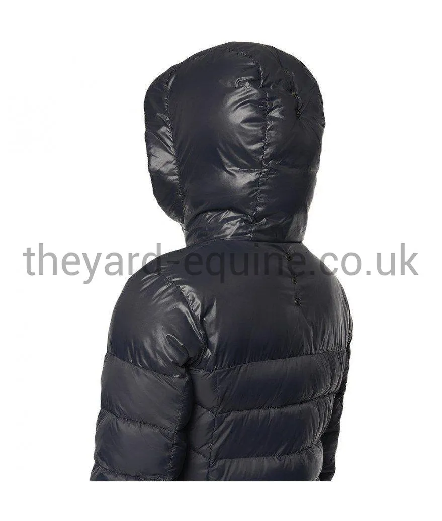 Cavalleria Toscana Coat - Padded Shiny/Matt Nylon Hooded Puffer Navy