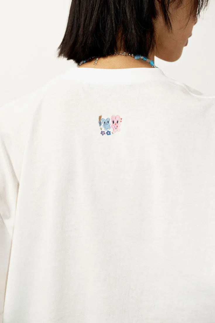 Cotton graffiti long sleeved T-shirt | 4 color