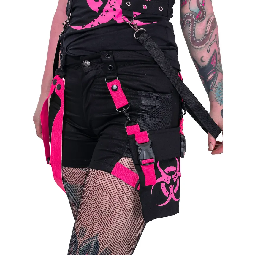 DANGER ZONE SHORTS - BLACK/PINK