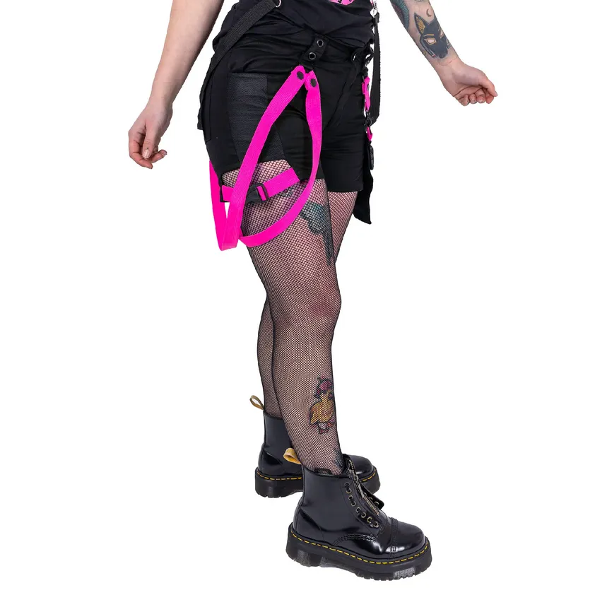 DANGER ZONE SHORTS - BLACK/PINK