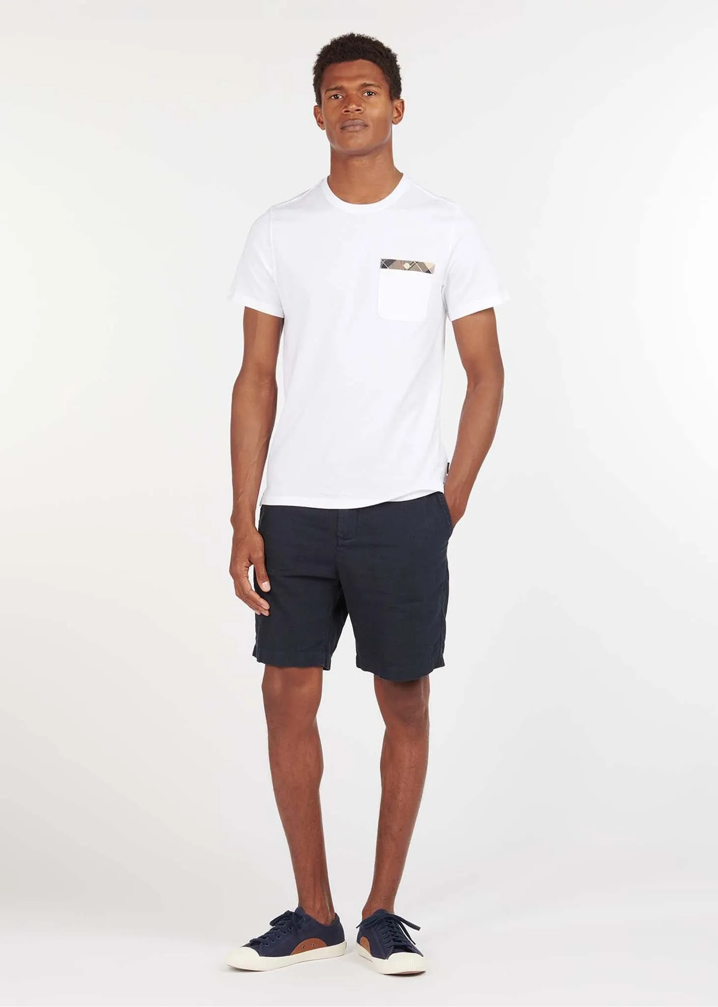 Durness pocket tee - white