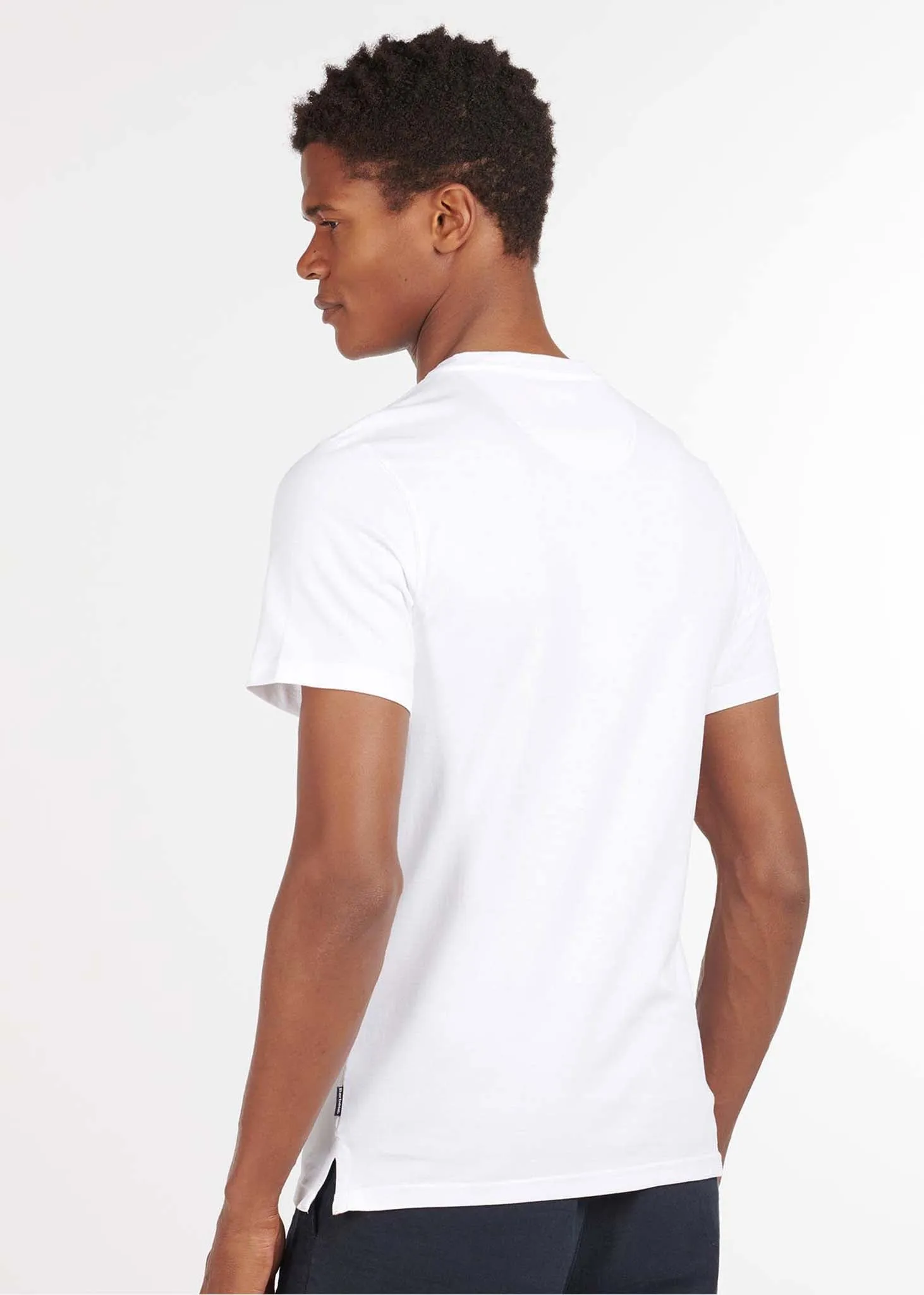 Durness pocket tee - white