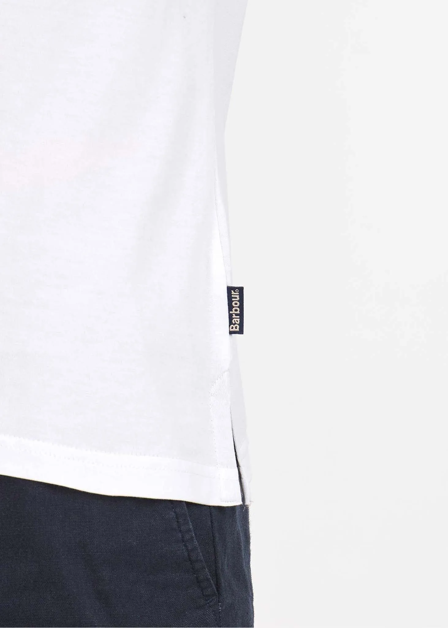 Durness pocket tee - white