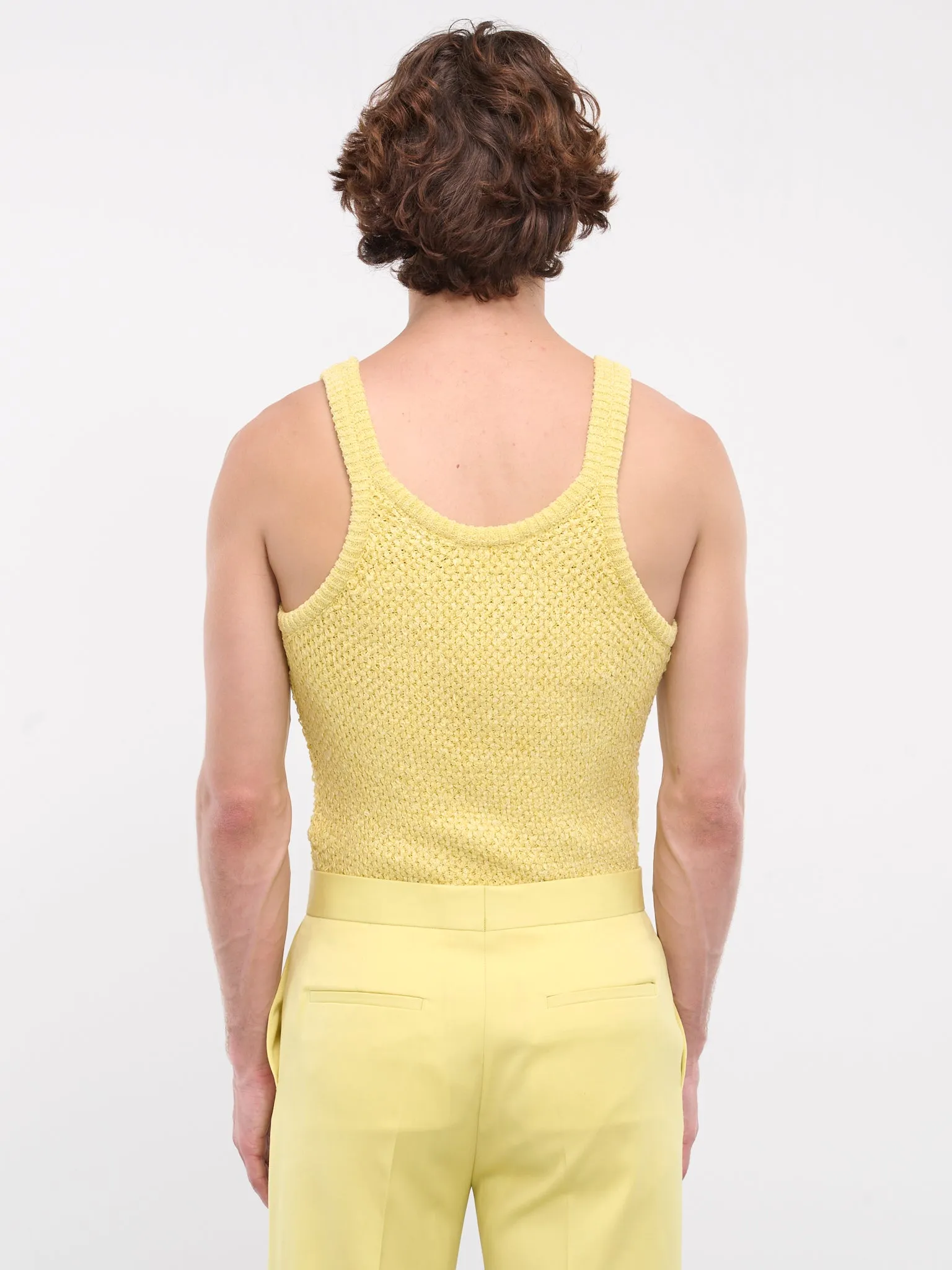 Fishnet Knit Tank Top (0441-K003-CANARY-030)
