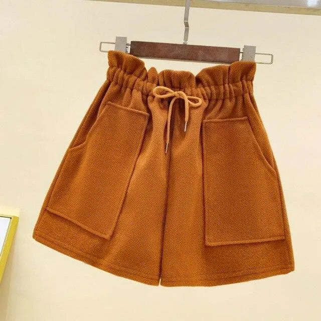 High-Waist Shorts With Drawstring And Pocket (S to 4XL!)