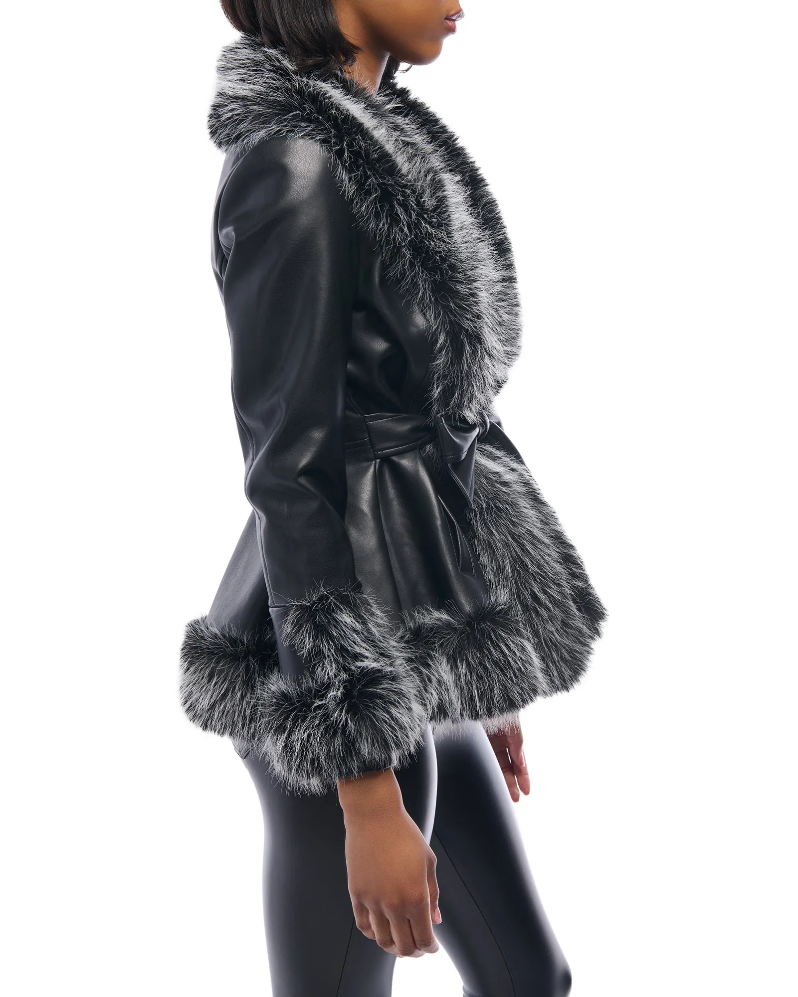 KENZY-NEW FAUX FUR JACKET