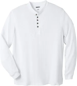 KingSize Men's Big & Tall Tall Waffle-Knit Thermal Henley Tee