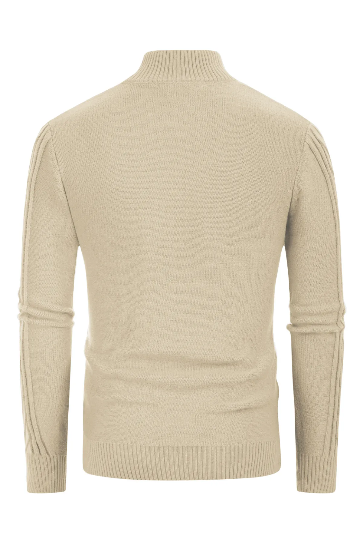 Men's Cable Knit Henley Pullover Sweater Thermal Jumper Sweaters