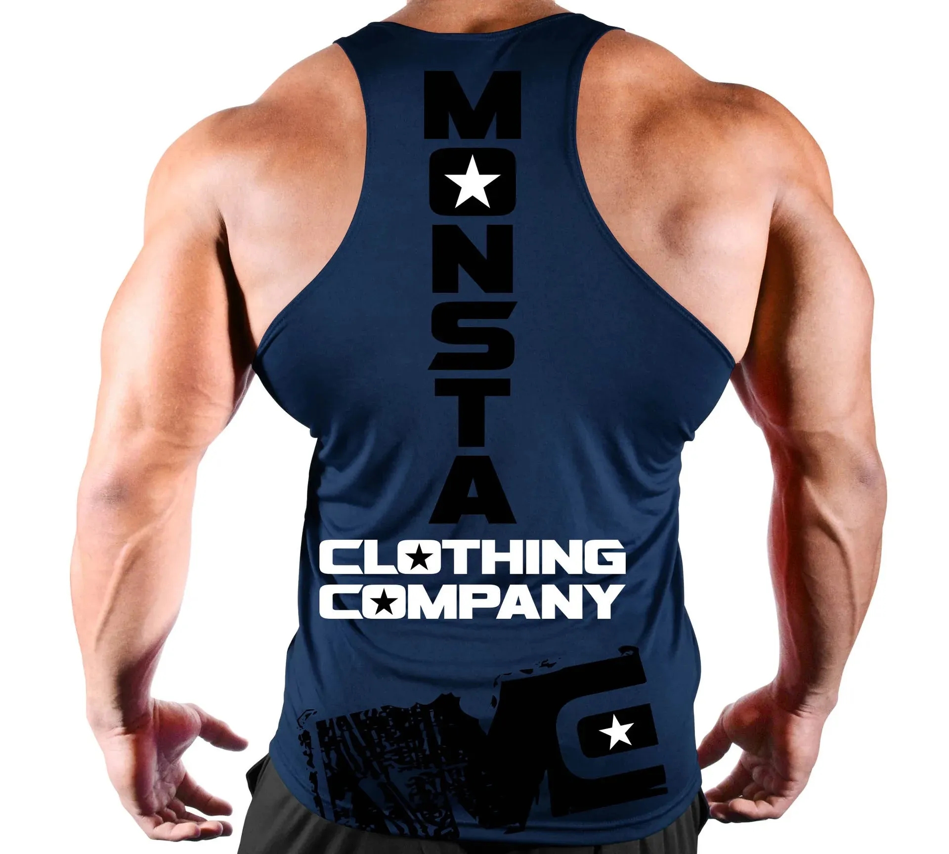 Mens Fitness Bodybuilding Gym Training Sleeveless Vest Tank