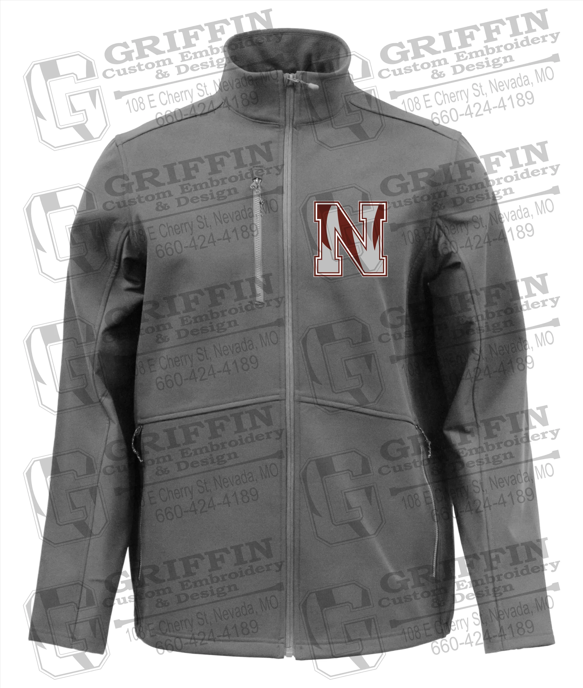 Mens Softshell Jacket - Nevada Tigers N Logo