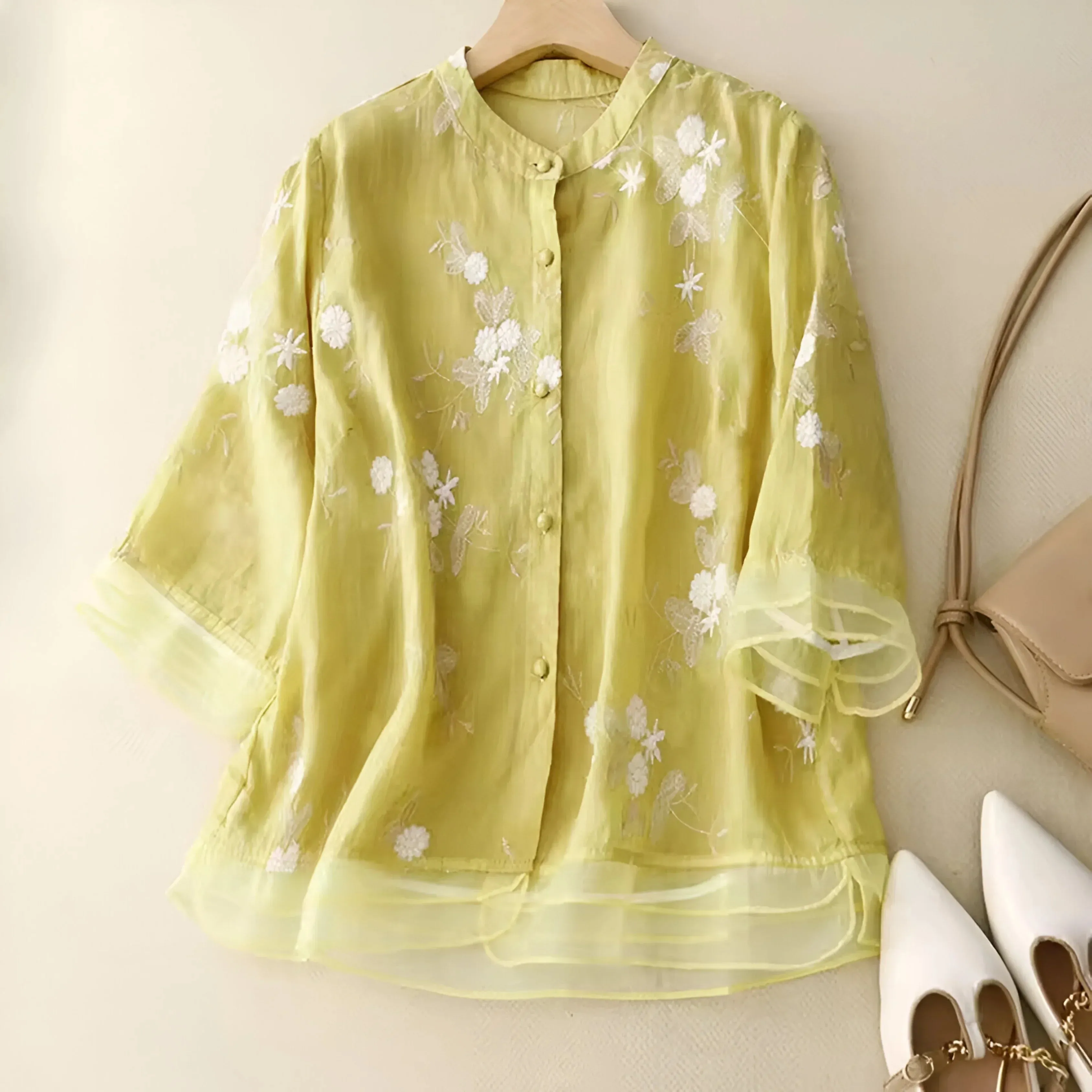 Mila Embroidered Cotton Top