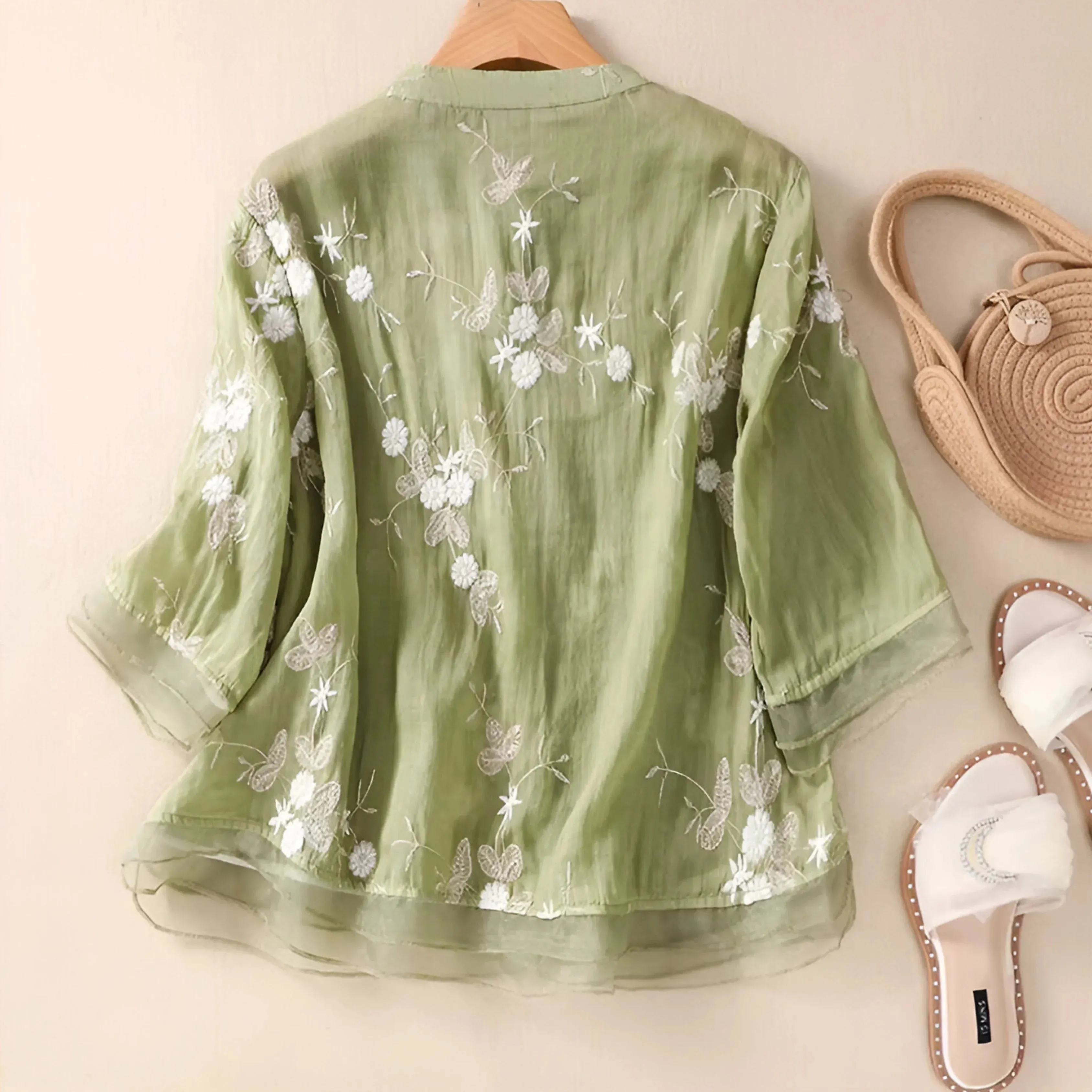Mila Embroidered Cotton Top