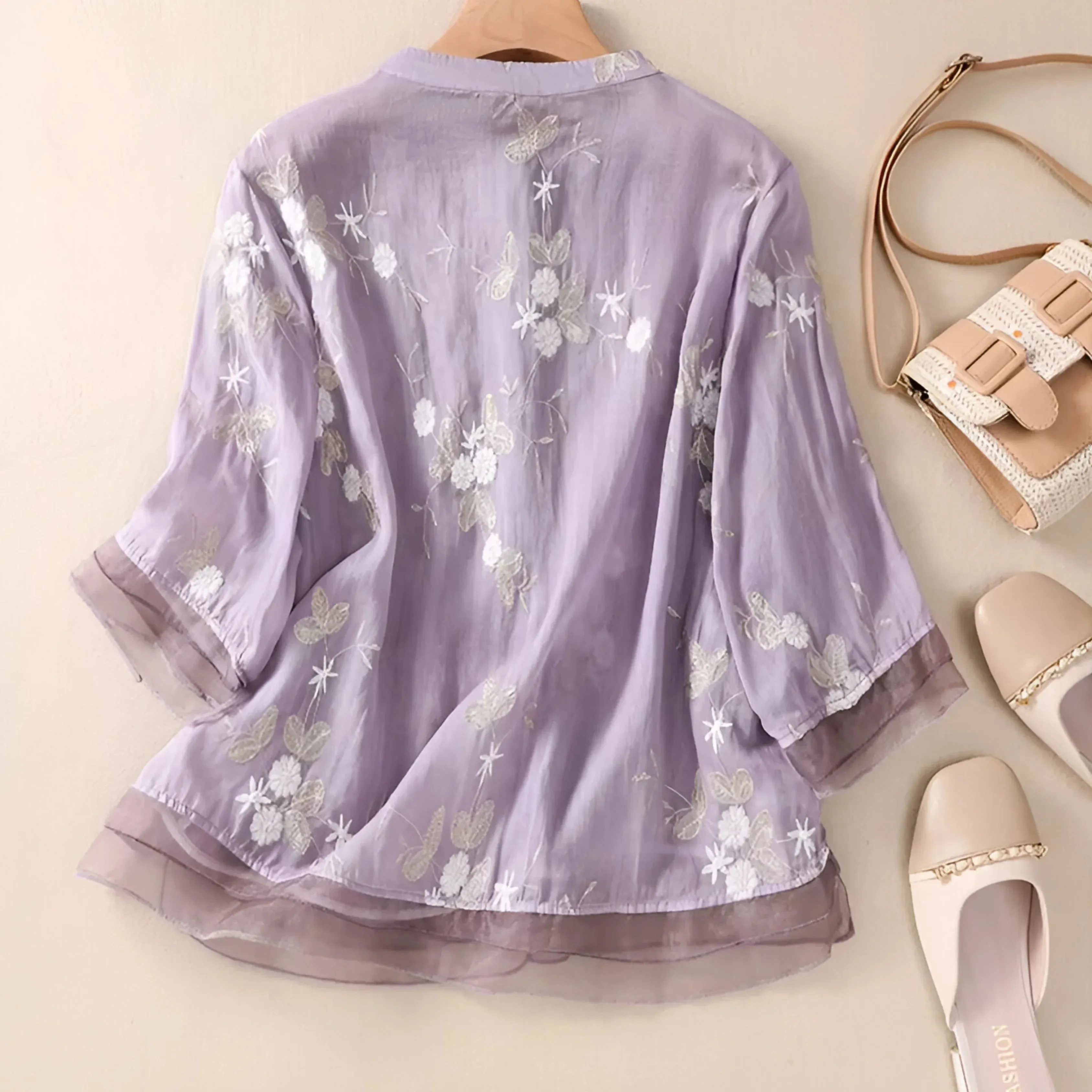 Mila Embroidered Cotton Top