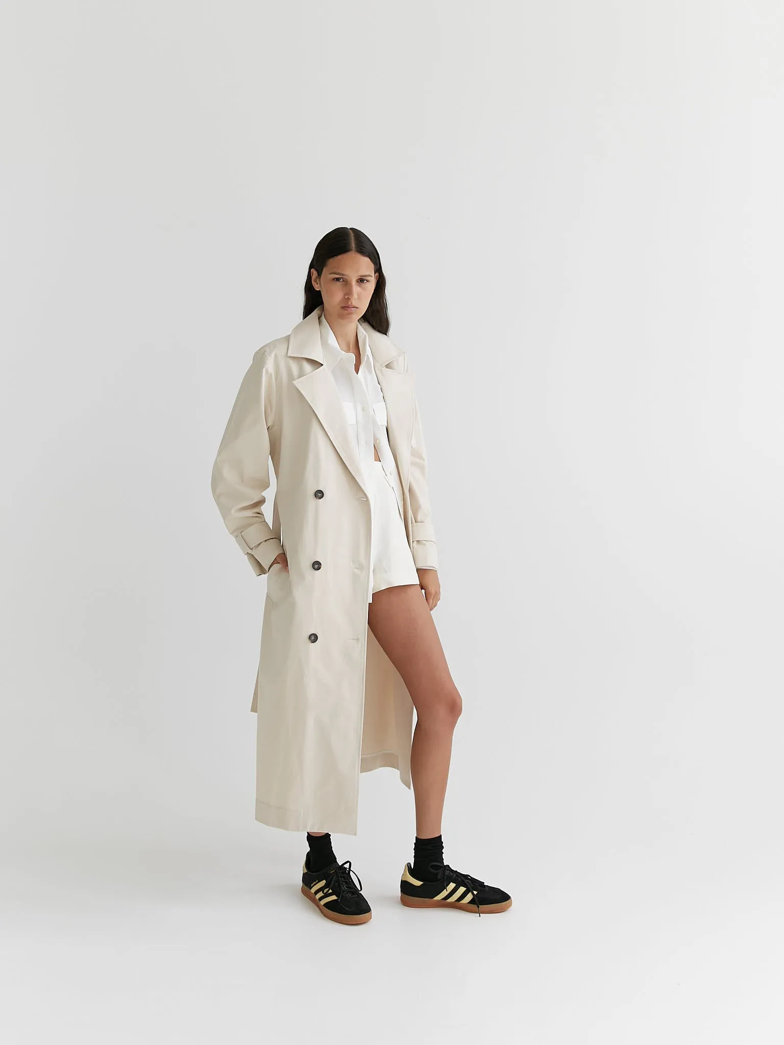 Moleskin Trench Coat