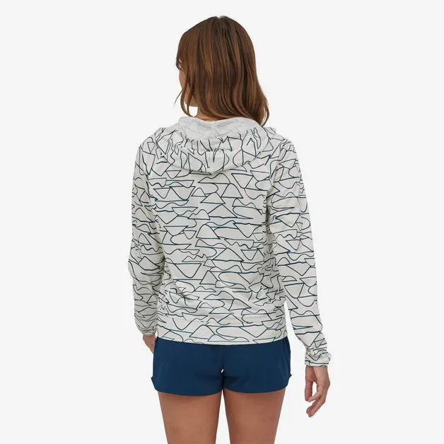 Patagonia Coastal Hideaway Suncover Hooded Jacket-Wildlands: Birch White