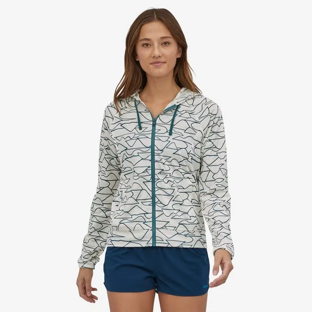 Patagonia Coastal Hideaway Suncover Hooded Jacket-Wildlands: Birch White