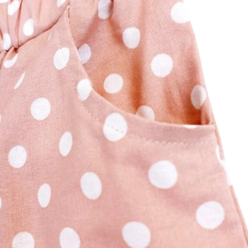 Polka Dot Shorts. Pink, Blue
