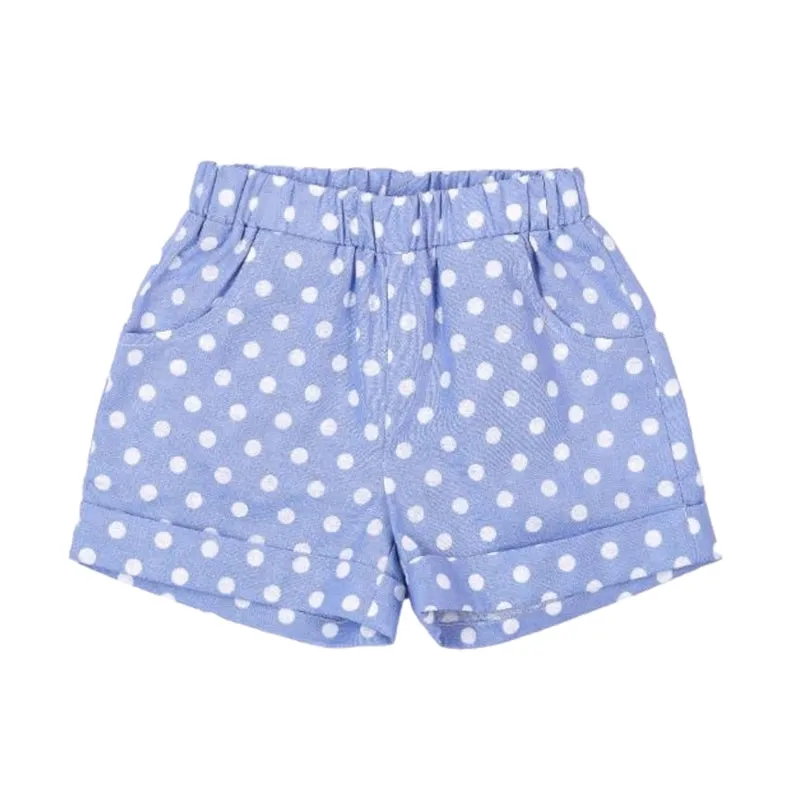 Polka Dot Shorts. Pink, Blue