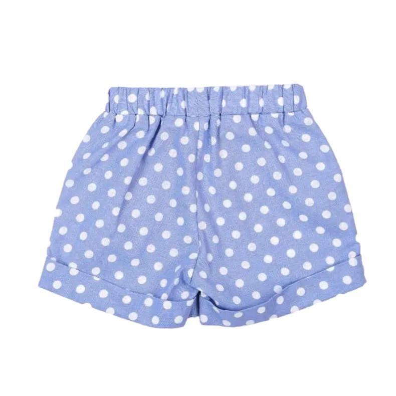 Polka Dot Shorts. Pink, Blue