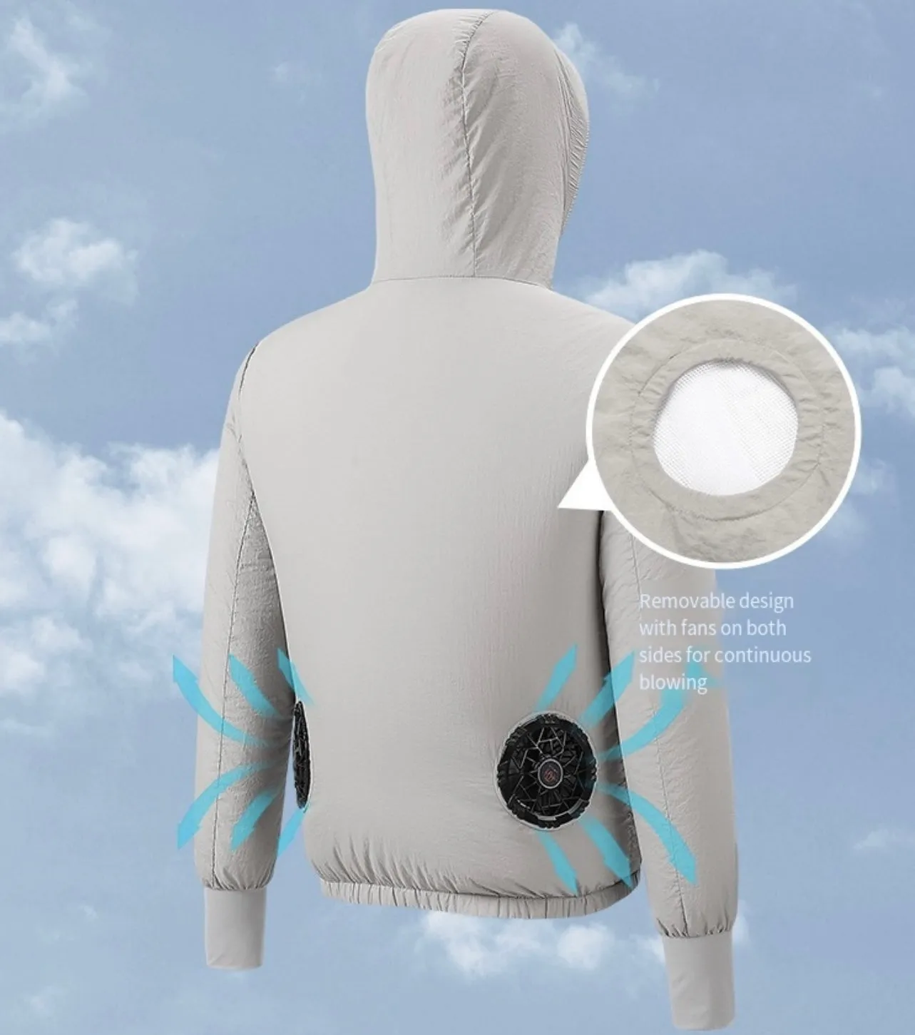 Summer Fishing Jacket Sun-Protective Cooling Fans Jacket with Smart Temperature Control for Outdoor Comfort