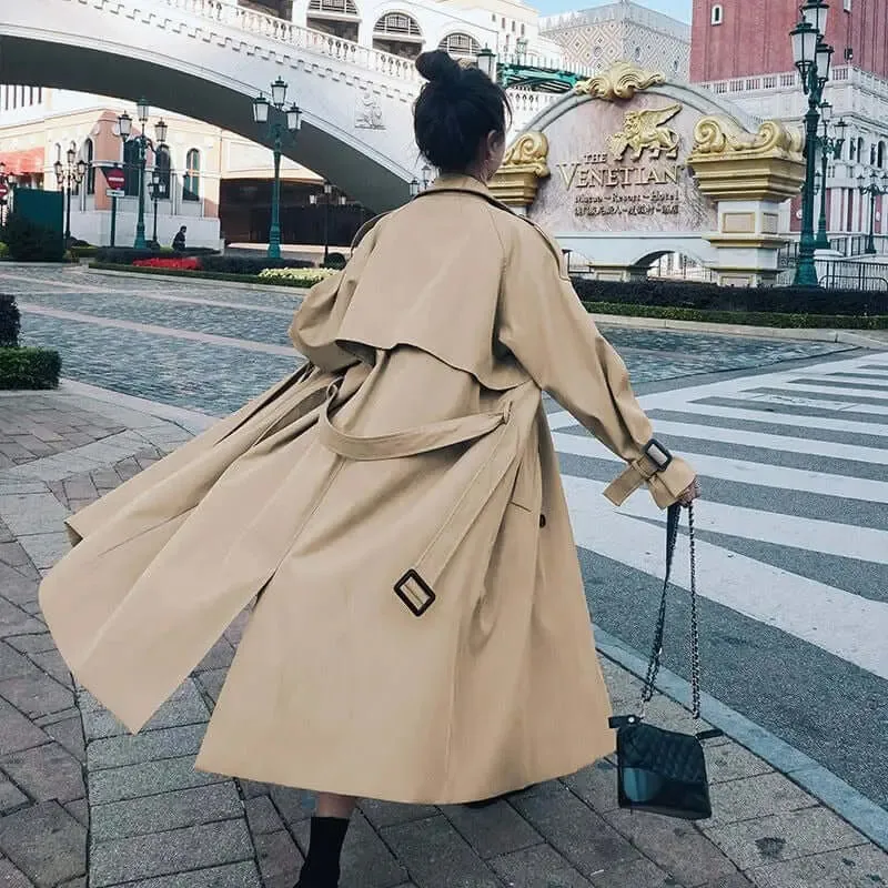 trench coat women Spring Classic Camel coat