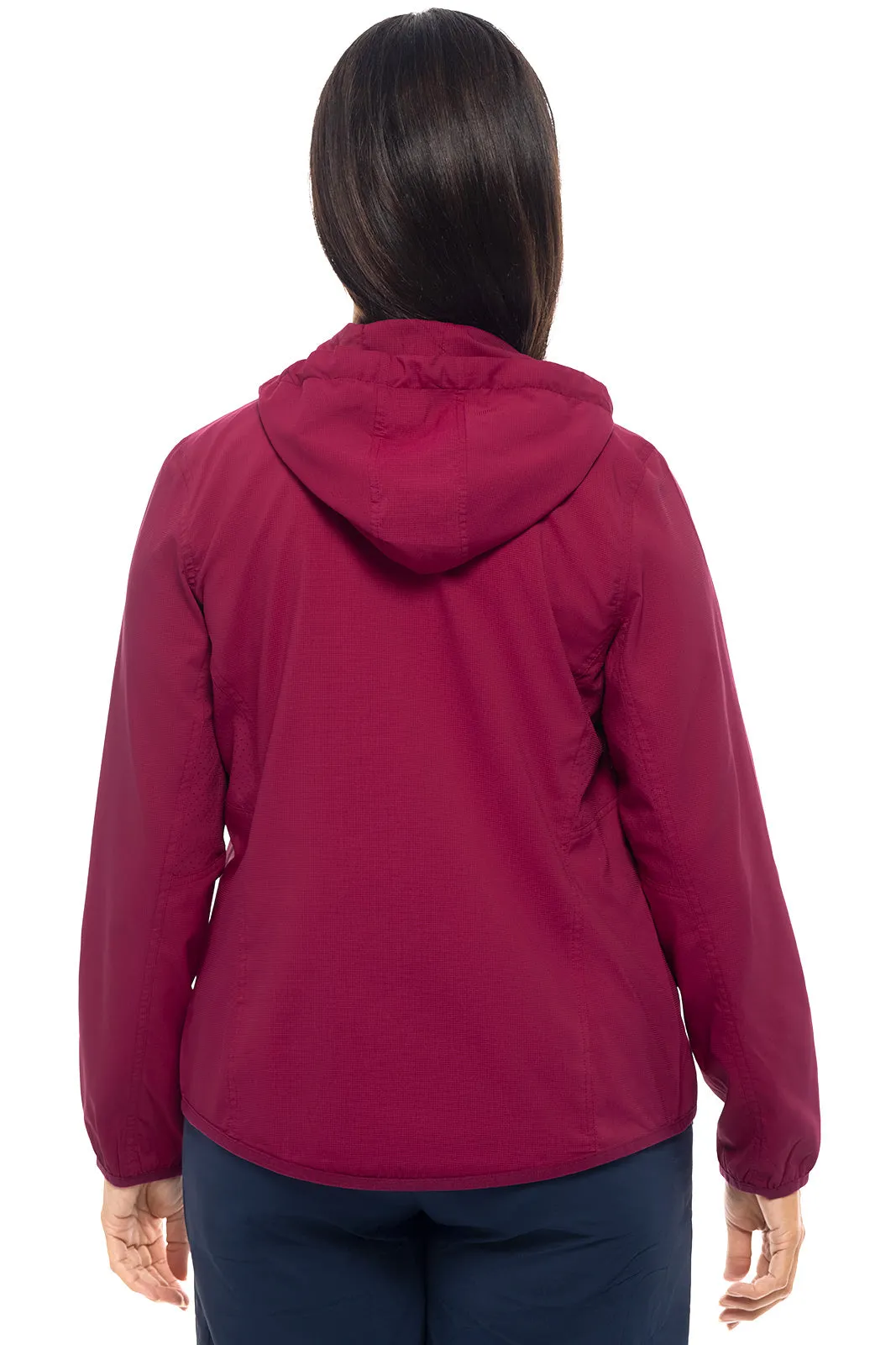 Women's Arcadian Packable Sunblock Jacket  |  Red Crush
