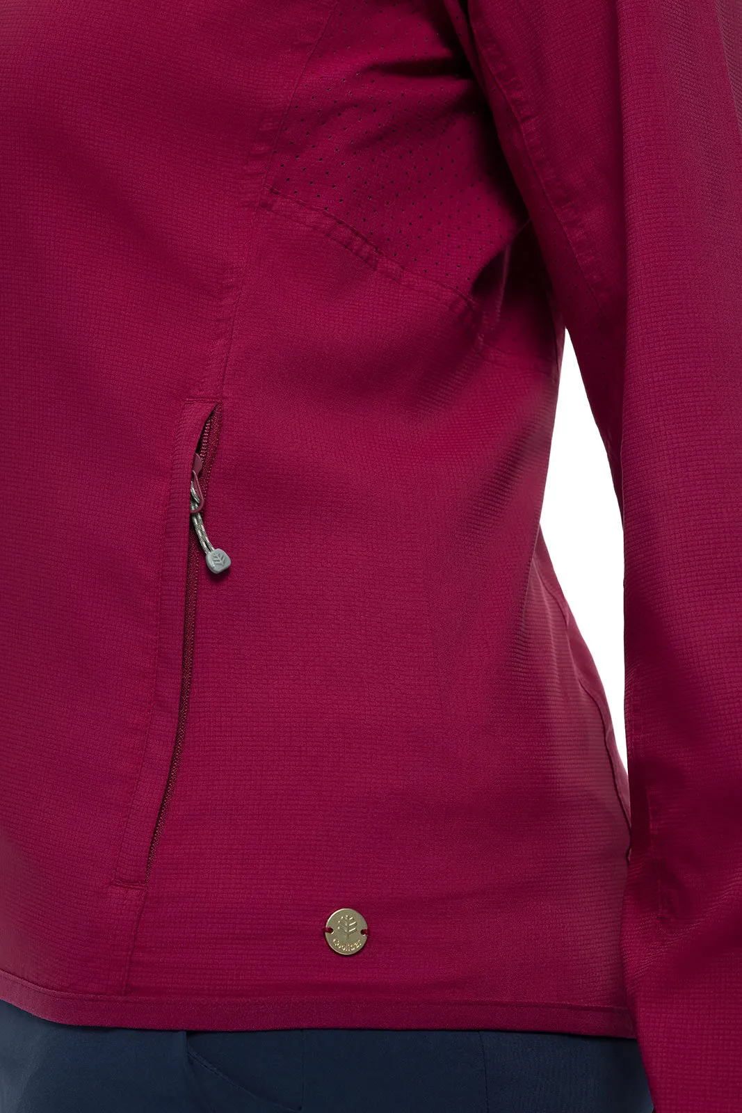 Women's Arcadian Packable Sunblock Jacket  |  Red Crush